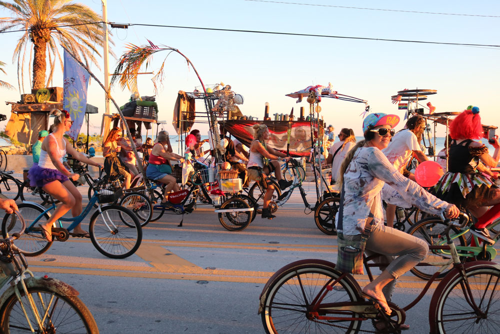 Zombie Bike Ride 2018 photo - Duval Street, Key West